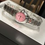 Omega 5th Constelllation 29mm Quartz/Mechanical Movement Stainless Steel 904l Factory Pink Dial Watch